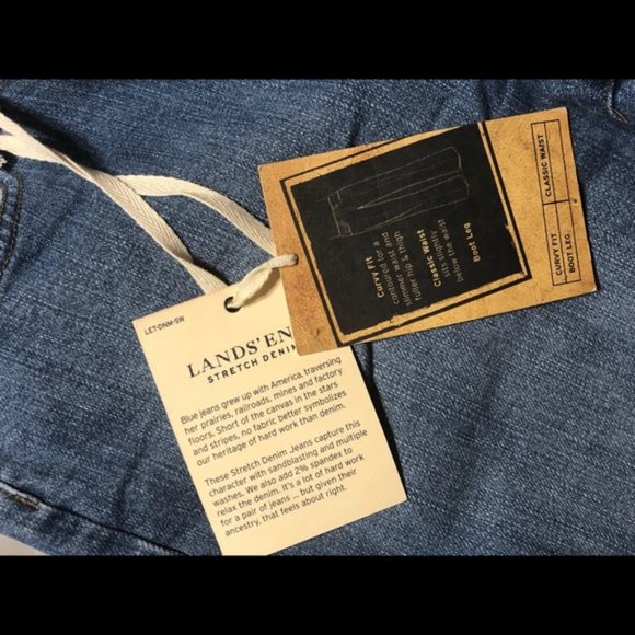 Lands End Curves Fit Jeans - Picture 7 of 11